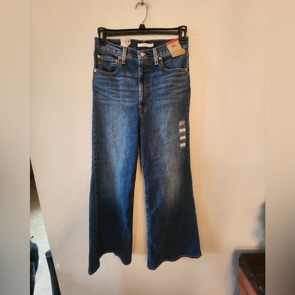 Levi's Denim - Levi's  Women Ribcage Wide Leg High Waist Jeans Blue  Size 30 x 32